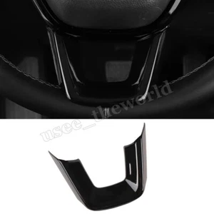 Fits For Honda Civic CR-V HR-V 2022-2025 Steering Wheel U Frame Cover Trim Black - Picture 1 of 10