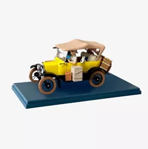 Figura de coche HERGE TINTIN AMARILLO FORD T #71 1/24 artículos auténticos - Imagen 1 de 3