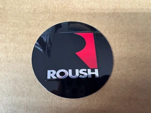 NEW 2005 - 2014 FORD MUSTANG ROUSH BLACK STERING WHEEL EMBLEM BADGE BLACK NOS - Picture 1 of 1