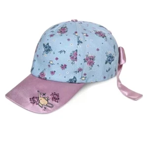 Disney Parks Jasmine Floral Baseball Hat Cap Aladdin Bow NWT - Picture 1 of 4