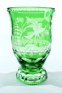 Bohemia BECHER ° Jagdbecher nach 1930 ° geschnittener Dekor ° Egermann Stil - Bild 1 von 7