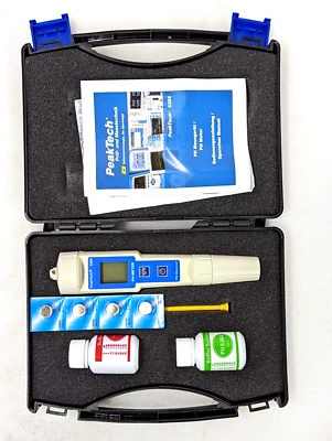 PeakTech 5305 Ph-Meter 2 IN 1 LCD Display IP65 Wasserfest - Bild 1 von 4