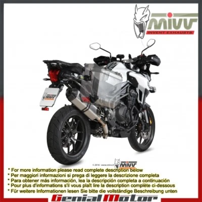 Silenciador de escape Mivv Speed Edge para Triumph Tiger Explorer 1200 2016 > 2018 Foto 1 de 4