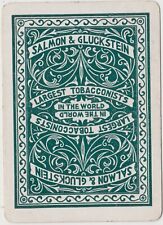 Cigarette tobacco advertising Salmon & Gluckstein playing swap card, uncommon