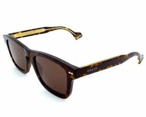 Gucci Havana/Brown Lens 53-145MM Men's Sunglasses GG0735S 003 - Picture 1 of 3