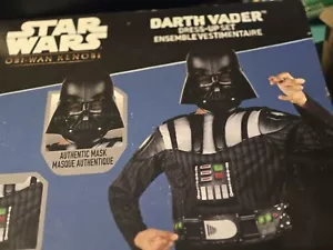 Star Wars Darth Vader Dress Up Size 4-6 Child Jazwares Obi-Wan Kenobi 3 Pc Set - Picture 1 of 7