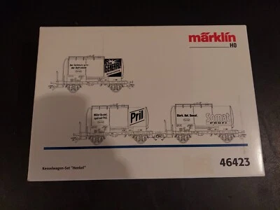 Märklin HO Henkel Kesselwagen Set Three Tank Cars Soap Related Products 46423  - Image 1 of 4