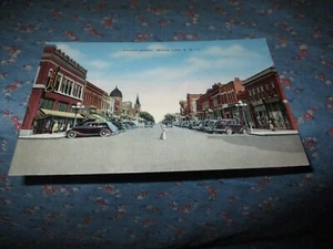 Old Postcard Devils Lake N D Fourth Sstreet - Picture 1 of 2