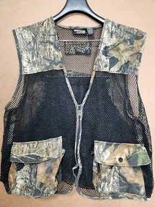 Guide Series Gander Mountain Hunting Vest Size L Camo Black Pockets Cargo - Picture 1 of 13