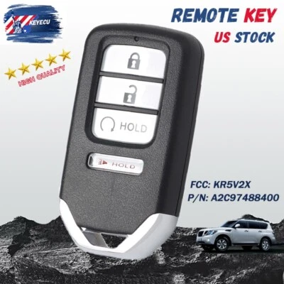 NEW Smart Key for Honda Ridgeline 2017 2018 2019 Remote Fob Prox A2C97488400 A+ Foto 1 de 4