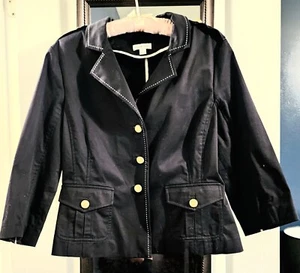 Joan Rivers Black Structured Blazer Jacket - Picture 1 of 4