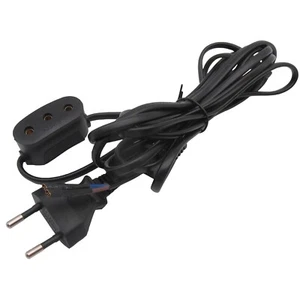 #123 220V CAVO ALIMENTAZIONE DOPPIO PER SINGER 221,27,201,206,301,301A,401,411,431 - Foto 1 di 4