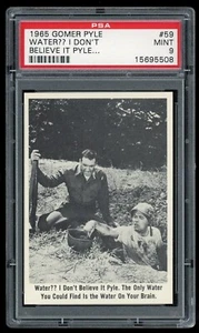 1965 Fleer Gomer Pyle USMC Card #59 Water I Don't Believe It Pyle... PSA 9 - Picture 1 of 2