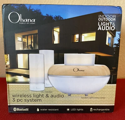 BEM Wireless Ohana Island Twilight Bluetooth Speaker System and Light Bundle NEW - Image 1 of 4