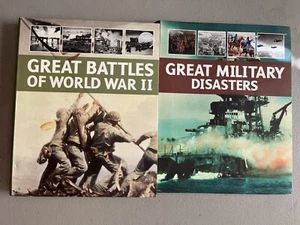 Parragon 2 Book Lot History Great Battles WW2 Military Disasters - Picture 1 of 5