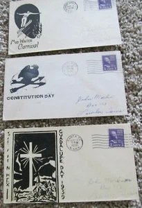 3 CUBIERTAS DE EVENTOS - DÍA DE LA CONSTITUCIÓN; DÍA DE GUADALUPE Y MEDIADOS DE INVIERNO CARNAVAL - 1939-40 - Imagen 1 de 4