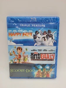 Happy Feet The Ant Bully Scooby-Doo The Movie Blu-ray  3 movies NEW - Picture 1 of 2