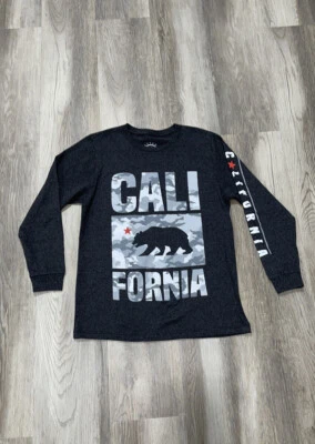 Camiseta Top Niño Ocean Current Talla Mediana California Manga Larga Foto 1 de 4