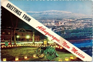 Albuquerque New Mexico - Luminarios am Old Town Plaza Multiview Postkarte - Bild 1 von 2