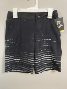 NEW Art Class Target Black W/ Grey Stripes Swim Suit Bottoms Shorts Boys size 12 - Picture 1 of 3