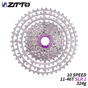 ZTTO 10 Speed 11-46T SLR 2 Bicycle Cassette HG Compatible Freewheel ultralight - Imagen 1 de 4
