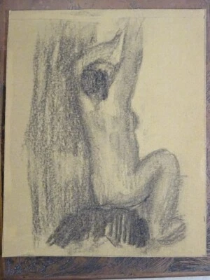 Théophile VERDEAU (Moulins, Allier 1884-1956) DESSIN FEMME NUE ART DECO 1930 - Photo 1/4
