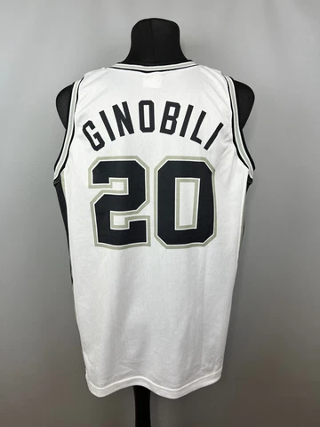 MANU GINOBILI SAN ANTONIO SPURS JERSEY NBA SWINGMAN BASKETBALL CHAMPION SIZE XL Cover