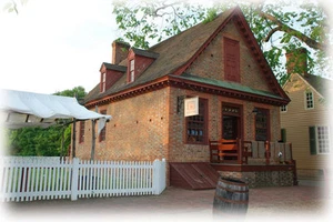 Koloniales Williamsburg Backsteinhaus, traditionelle architektonische Hauspläne - Bild 1 von 7