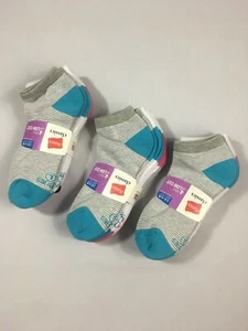 Girls' Hanes Low Cut Classic Socks 4 pack in ea Lot of 3 Sz L NEW BJ - Picture 1 of 3