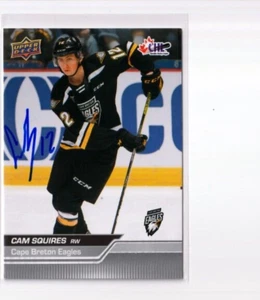CAM SQUIRES autographed SIGNED '23/24 Upper Deck CHL card NJ NEW JERSEY DEVILS - Picture 1 of 1