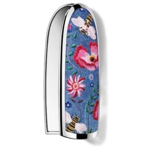 GUERLAIN Rouge g Lip Case Denim Blue×Lilac "Blossom Jean" 2023 Limited Edition - Picture 1 of 3