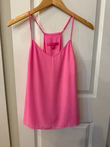 Camiseta sin mangas/camiseta Lilly Pulitzer rosa neón talla pequeña - Imagen 1 de 7