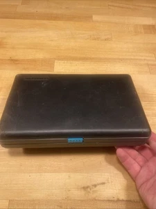 Vintage Laserline Black Travel CD DVD Media Hard Shell Case - 24 Disc Capacity - Picture 1 of 13