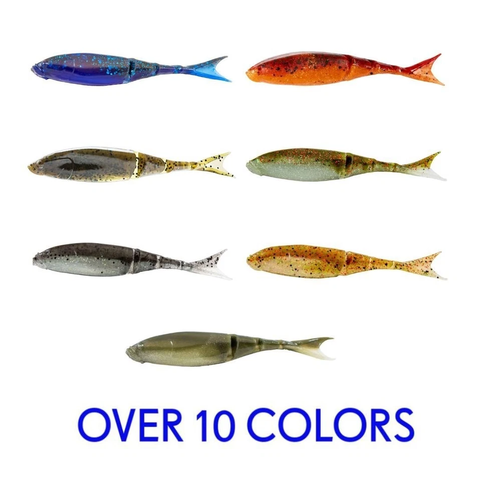 Paquete de 4 señuelos de pesca Z-Man Razor ShadZ de 4,5"" Foto 1 de 1