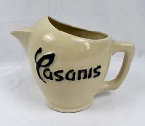 WERBEKRUG STEINGUT PASTIS CASANIS ANIS ST UZE FRANKREICH 1940 GERADER SCHNABEL - Bild 1 von 6