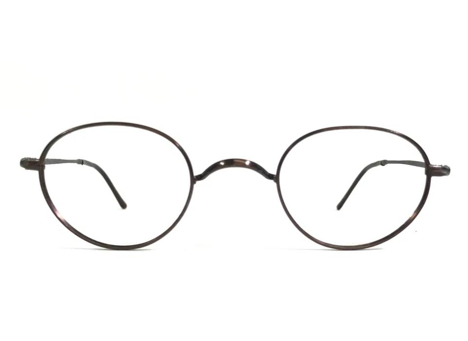Vintage Oliver Peoples Eyeglasses Frames OP-604 100 Brown Titanium 40-23-145 — 第 1/4 张图片