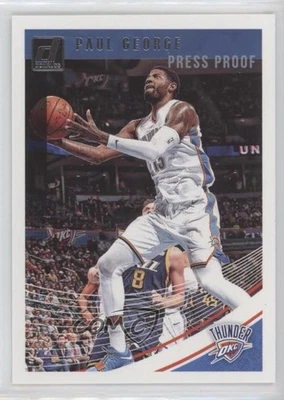 2018-19 Panini Donruss Press Proof Silver /349 Paul George #117 - Image 1 of 2
