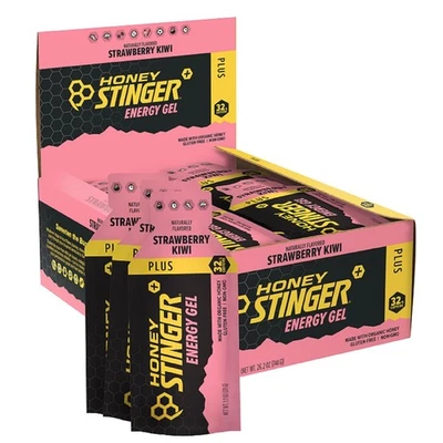 Gel energético Honey Stinger Fresa Kiwi, sin cafeína y sin gluten con orgánico Foto 1 de 4