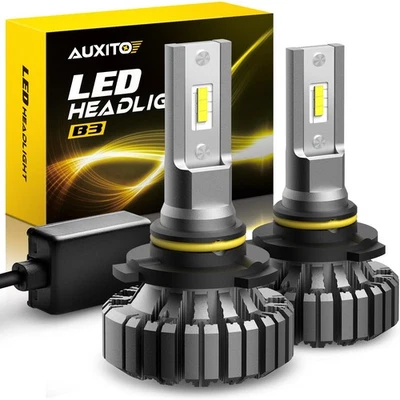 AUXITO 9005/HB3 LED Headlight Bulbs Kit High Beam 40000LM Super Bright White US - Image 1 of 4