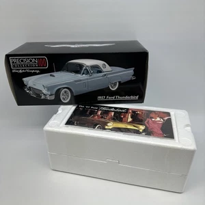 Precision Collection 100 1957 Ford Thunderbird 1:18 Scale Die Cast White Top - Picture 1 of 24