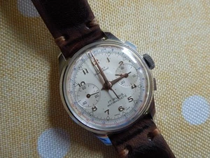 Vintage Dubey Schaldenbrand Manual Wind chronograph with original paperwork/case - Picture 1 of 20