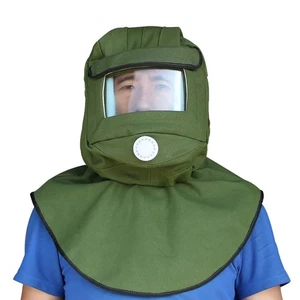 Sand Blasting Hood Cap, Canvas Shawl Sandblaster Protective Gear Mask Anti-du... - Picture 1 of 8