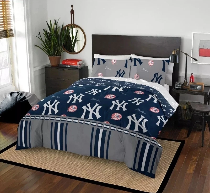Juego de cama en bolsa MLB New York Yankees 5 piezas tamaño queen colores del equipo (estante 6) Foto 1 de 4