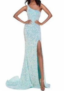 Alyce Paris one shoulder side slit formal dress size 0 - Picture 1 of 1
