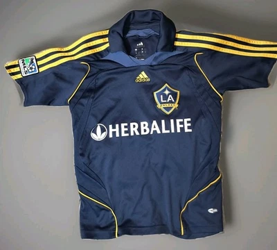 Camiseta Adidas de fútbol 2008 de la década de 2000 LA Galaxy David Beckham 23 MLS para niños talla M Foto 1 de 4