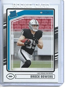 Brock Bowers 2024 Panini Donruss Football Rated ROOKIE Card #394-Raiders - Picture 1 of 2