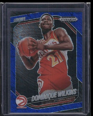 2024-25 Panini Prizm черный No290 Dominique Wilkins синее мерцание No/35 - Изображение 1 из 2