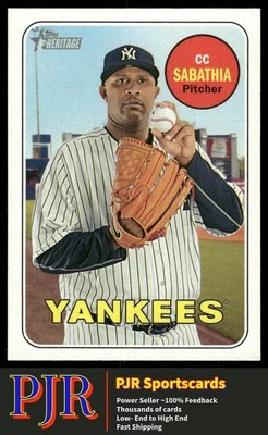CC Sabathia 2018 Topps Heritage #248 New York Yankees 35% Off 4+ - Image 1 of 2