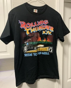 Vintage Y2K Rolling Thunder Ride To The Wall T-Shirt Größe L - Bild 1 von 5