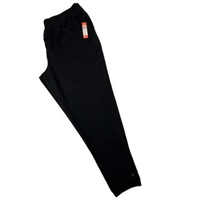 Hue Lounge Pants French Terry Cuffed Women's Plus Size 1X Black msrp $48 - Image 1 of 4